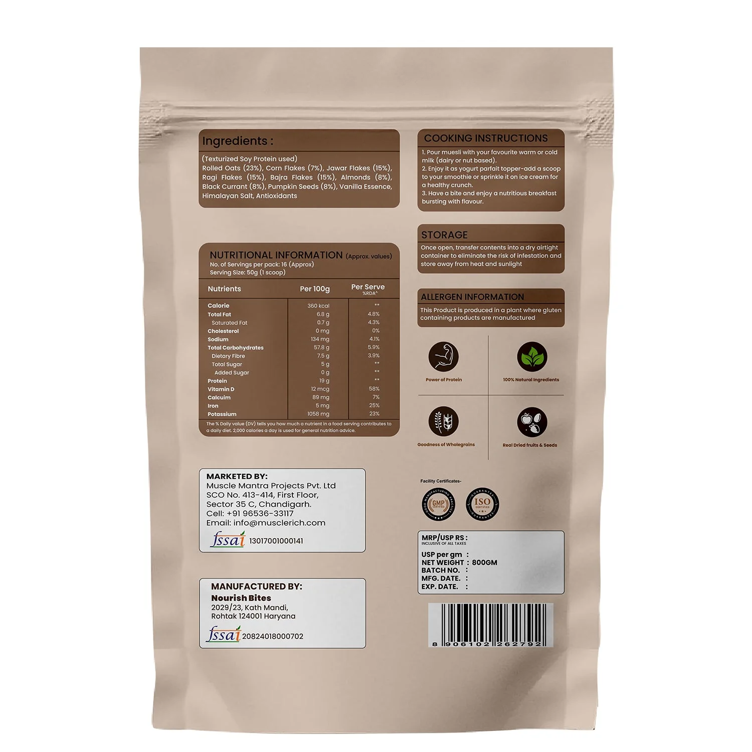 Muesli High Protein with Nuts Seeds and Berries - Image 2